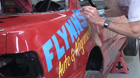 Time Lapse Pinstriping A Race Car By Hand Youtube