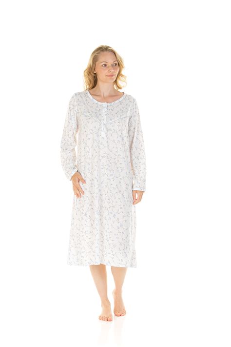 Nightwear For Elderly Ladies Or Older Women Button Through