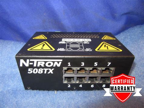 Ntron 508tx A Ethernet Switch 10 30vdc 1 Year Warranty Integrity