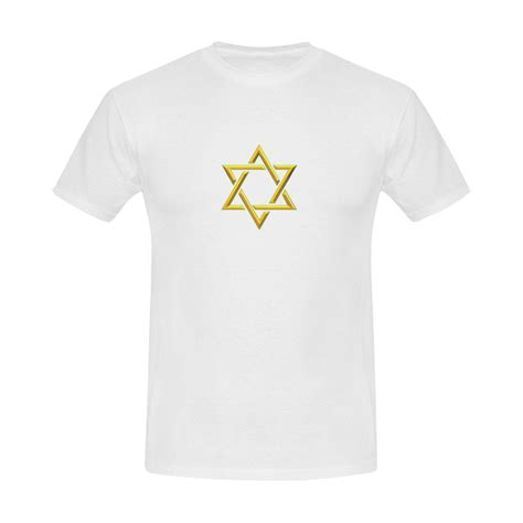 Judaism Symbols Golden Jewish Star Of David Mens Slim Fit T Shirt