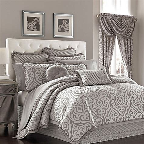 Beautiful silver and black comforter set. J. Queen New York™ Luxembourg Comforter Set in Antique ...