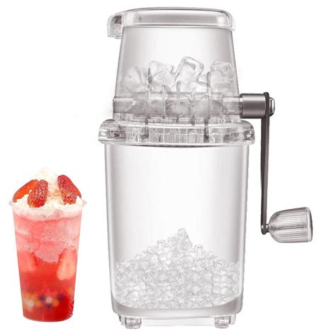Manual Ice Crusher Hand Crank Ice Shaver And Snow Cone Machine Portable Ice Crusher And Shaved