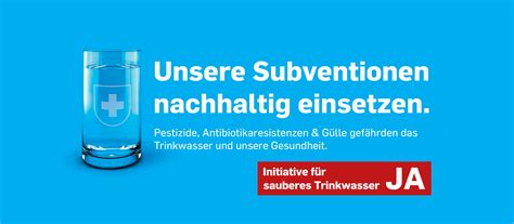 Dieses ziel verfolgt die trinkwasserinitiative. Material bestellen - Initiative für sauberes Trinkwasser
