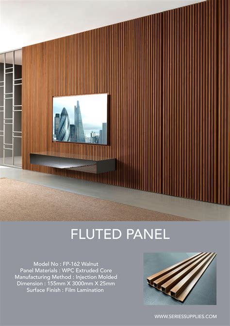 Walnut Slat Wall Panel Living Room Designs Interior Wall Design