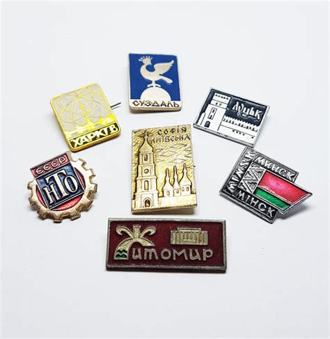 Soviet Vintage Enamel Pins Enamel Lapel Pins