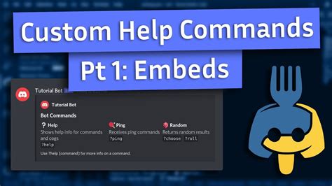Custom Help Commands 1 Embeds Python Discord Bot Youtube