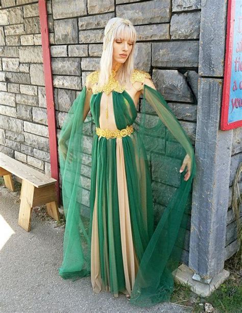 Fairytale Elvin Princess Costume Fantasy Fairy Medieval Queen Etsy