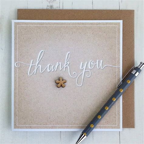 Thank You Greetings Card By Cloud 9 Design