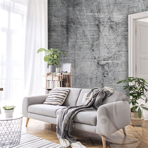 Grey Textured Wallpaper Wall Decals Wall Graphics Toronto