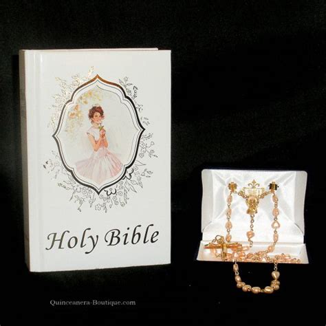 Bible And Rosary Set Quinceanera