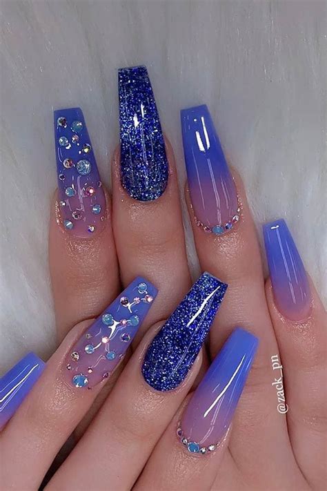 23 Blue Ombre Nails And Ideas We Re Trying Asap Page 2 Of 2 Stayglam Blue Ombre Nails