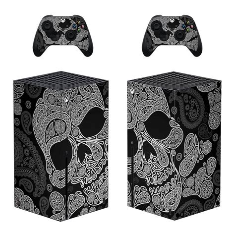 White Skull Skin Sticker Xbox Series X And Controllers