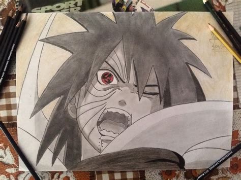 My Drawing Of Obito When He Was In Hellleave A Comment What You Guys