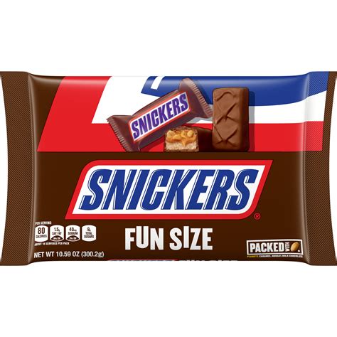 Snickers Chocolate Candy Bars Fun Size 1059 Oz Bag