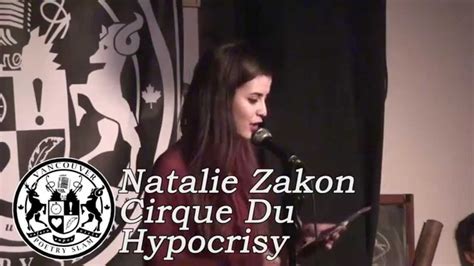 Natalie Zakon Cirque Du Hypocrisy Youtube