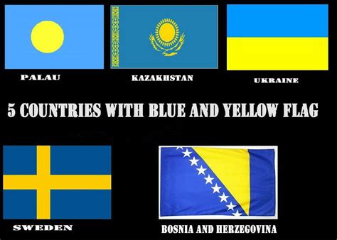 Kék Sárga Zászló Országok államok Szimbólumok Jelentés és Tény