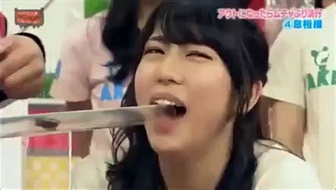 Girls Put Their Mouth On A Pipe And Blow To Win This Japanese Game Show Video Dailymotion