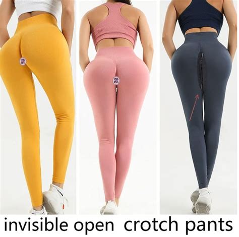 Sexy Gym Pants Yoga Pants Open Crotch Leggings Crotchless Pants Sexy