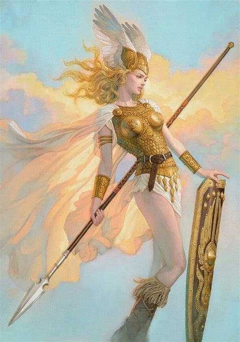 Brunhild The Valkyries Scandinavian Mythology Valkyrie Sketch