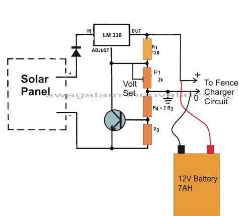 12 Volt Solar Panel Circuit Diagram
