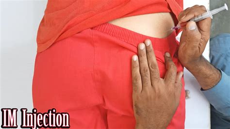 How To Give Im Injection In Gluteal Muscle In Buttocks Or Hip Easily At