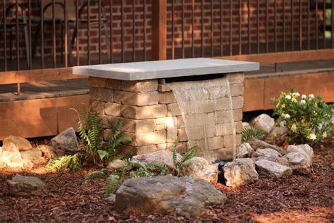 How to build a backyard waterfall. Build a Stone Waterfall Fountain | HGTV