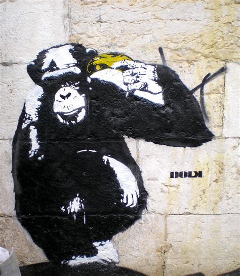 Monkey See Graffiti Art Graffiti Schablonengraffiti