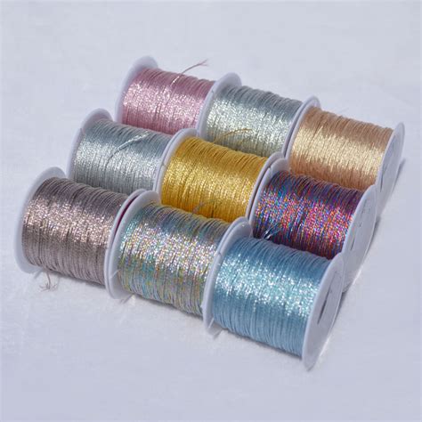 Colorful Metallic Yarn Lurex Yarn Glitter Thread Nylon Metallic Sewing