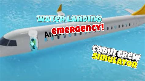 Roblox 💥water Landing Emergency💥 Cabin Crew Simulator🛫 Youtube