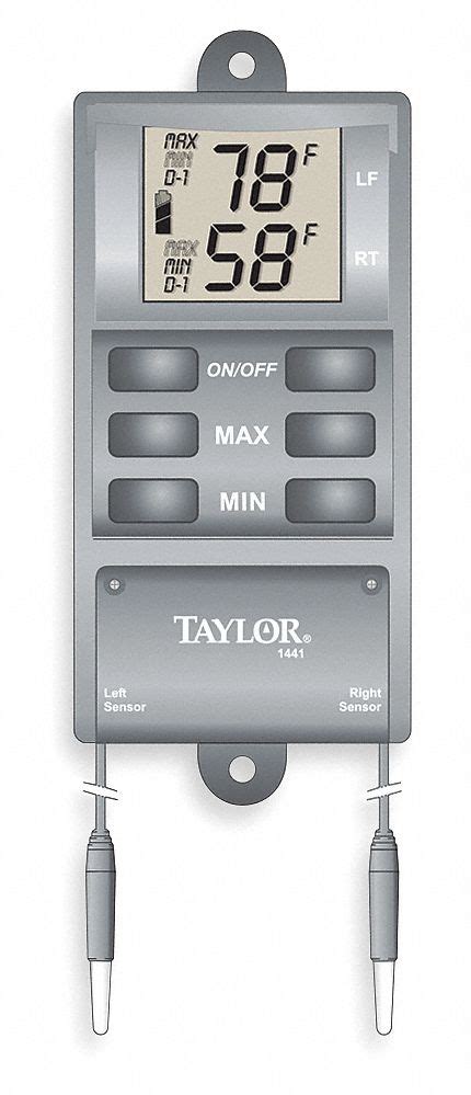 Taylor Digital Thermometer Indooroutdoor Temp 3ne561441e Grainger