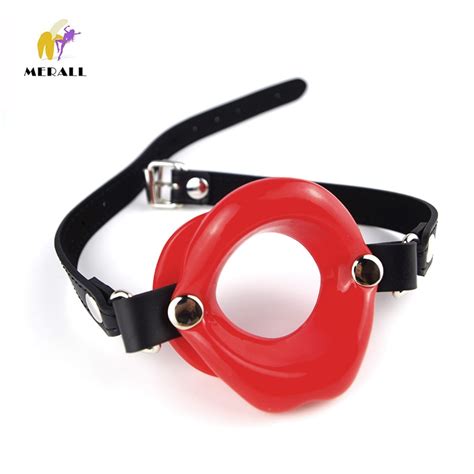 Open Mouth Gag Bdsm Sex Toys Adult Erotic Products Lip Shape Leather