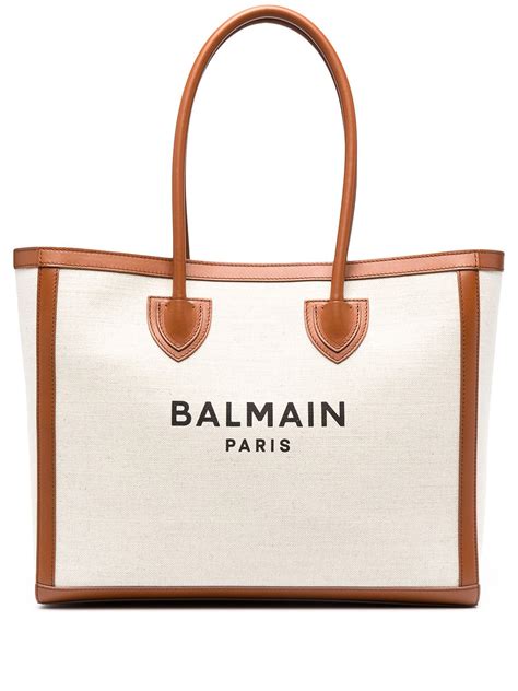 Balmain Logo Shopper Tote Bag Farfetch