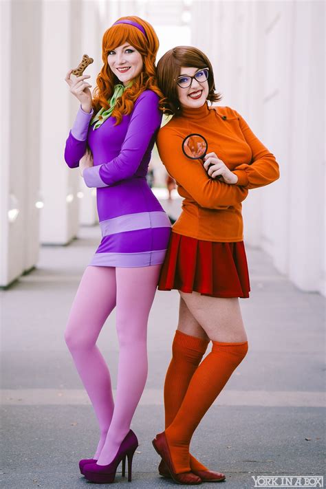 Daphne And Velma From Scooby Doo Cosplay At Comic Con Revolution 2017 Cosplay Outfits Hot
