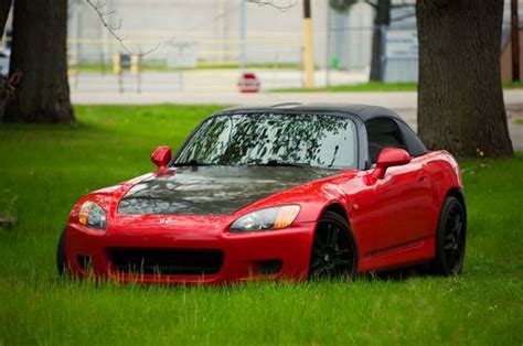 Purchase Used Red Honda S2000 Hardtop Stage 3 Turbo Ready Lowered Intake Exhaust Cheap