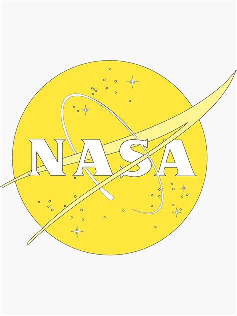 Nasa Tumblr Aesthetic Yellow Sticker By Smileyysnow