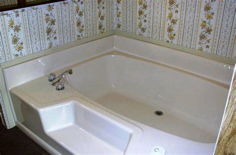 60×42 white garden tub, fiberglass. Mobile Home Garden Tub: Your Bathroom's Very Own "Bed"