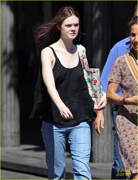 Elle Fanning Continues To Show Off Her New Brown Hair Photo 721989
