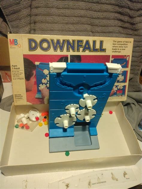 Downfall Board Game 1970 Vintage Milton Bradley For Parts Or Repairs Ebay