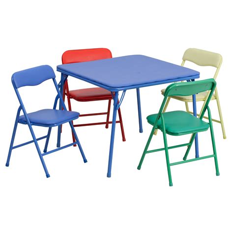 Children really like using it. Colorful Kid Folding Table Set JB-9-KID-GG ...