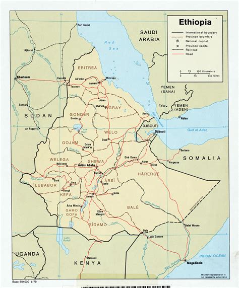 Ethiopia Map Major Cities