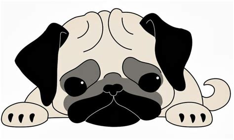 Dibujo Pug Drawing Animals Animal Drawings Pugs Pug Illustration