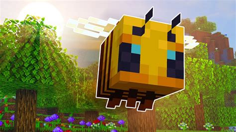 Minecraft Bee With Yellow Background ·bees Generate At A High Rate In
