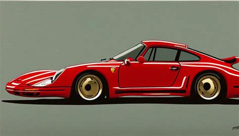 Porsche 959 As Designed By General Motors In 1975 Stable Diffusion