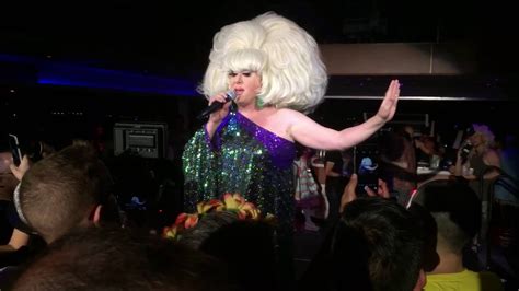 Lady Bunny Performs Im Still Here At Wigstock Cruise 2016