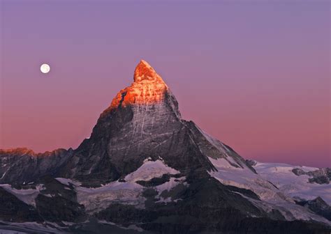 The Matterhorn Is A Mountain Of The Alps Straddling The Border Between