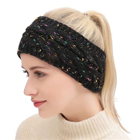 2018 Multi Colorful Knitted Crochet Twist Women Headbands Winter Ear