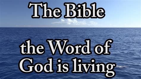 The Bible The Word Of God Is Living Church Hymnchristian Songs