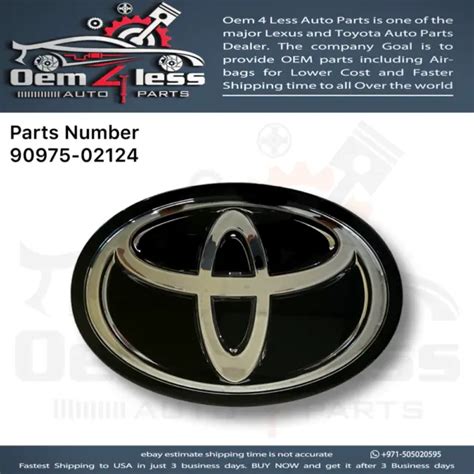 Toyota Corolla Front Grille Emblem Logo 2020 2021 2022 Oem 90975 02124