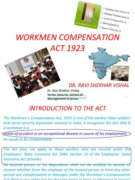 Workmen s compensation act 1952 act 273 regulations orders marsden professional law book. WORKMEN COMPENSATION ACT 1923.pdf | Private Law | Government
