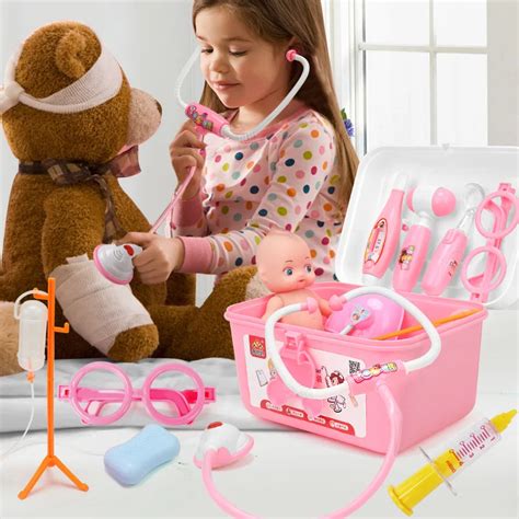 Baby Doctor Toys Play Set Children Play House Toys Medical Kits Classic